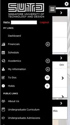 SUTD MyMobile android App screenshot 3